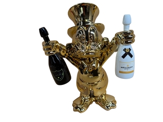 Dagobert Duck Beeld, Lior24, Goud met zwarte en witte details